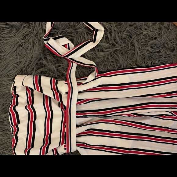 Red black and white Express Romper - Picture 1 of 3